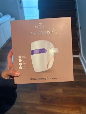 Never used - Project E Lumamask Pro LED Face Mask - Pink & Purple Accents